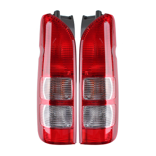 GELING for 2005-2014 Toyota Hiace Commuter Van Bus Tail Lamp Light Red Clear Pair