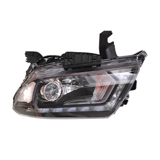 GELING BLACK LED Headlight Replacement DRL Dual Projector Facelift Head Lamp For Navara NP300 2015 - 2020